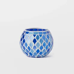 Deep Blue Mosaic - Dark Blue