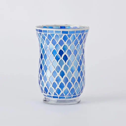 Deep Blue Mosaic - Dark Blue