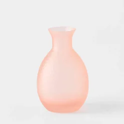 Dimple Mini Glass Vase - Pink