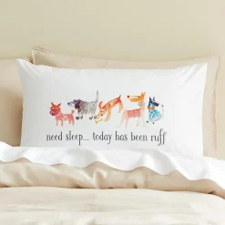 Dogs - Need Sleep Standard Pillowcase - White