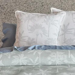 Dune Quilt Cover - Sage Green/Ivory