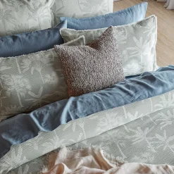 Dune Quilt Cover - Sage Green/Ivory