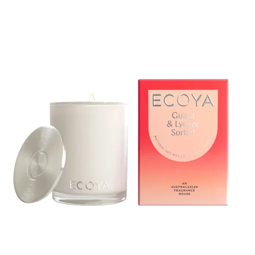 Ecoya Madison Jar Scented Candle - Guava And Lychee Sorbet