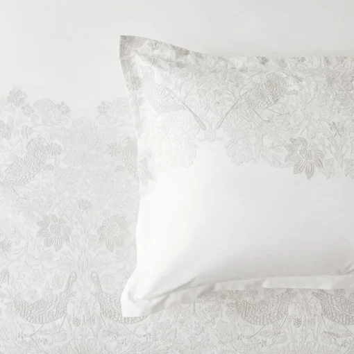 Embroidered Strawberry Thief Quilt Cover