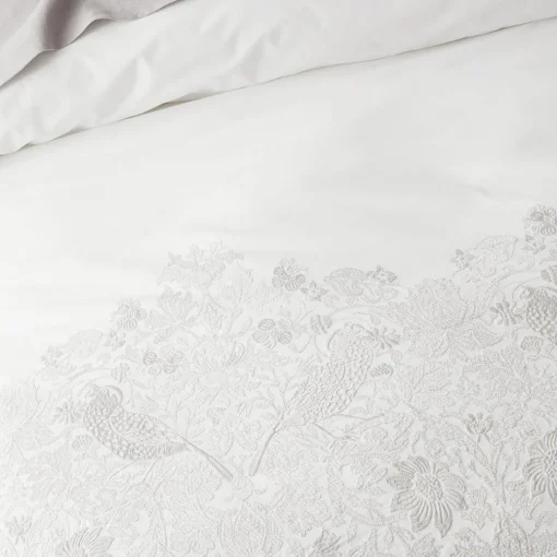 Embroidered Strawberry Thief Quilt Cover
