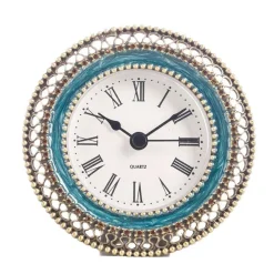 Enamel Mini Clock Round