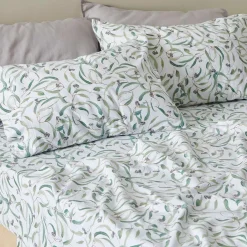 Eucalyptus Flannelette Sheet Set