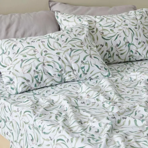 Eucalyptus Flannelette Sheet Set