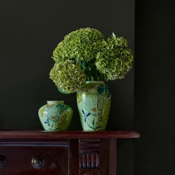 Evergreen Floral Ceramic Vase Small