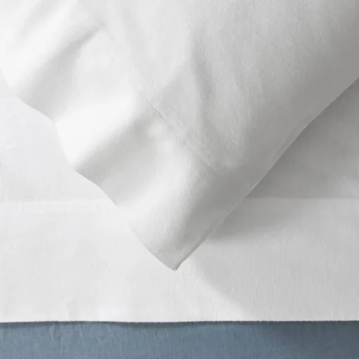 Flannelette Sheet Set - White