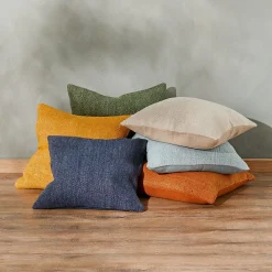Flinders Linen Blend Cushion - Ink