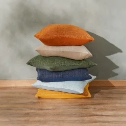 Flinders Linen Blend Cushion - Ink