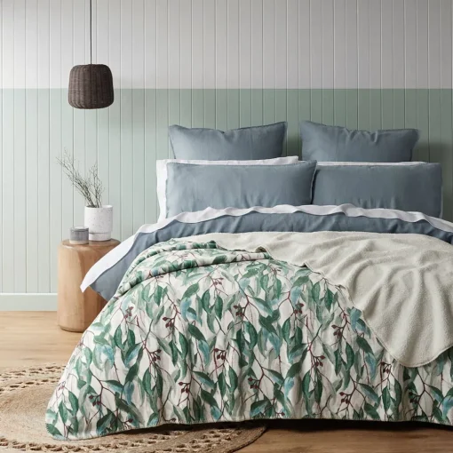Flowering Gum Sherpa Blanket