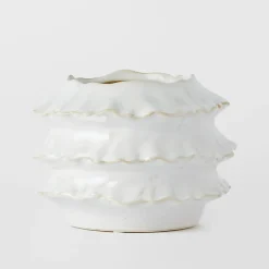 Frill Ceramic Vase Large
