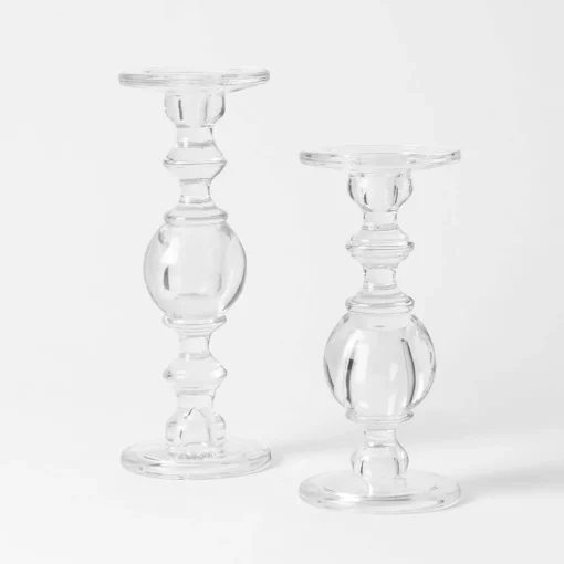 Glass Candle Sticks