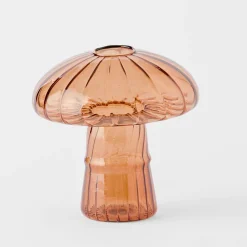 Glass Mushroom Large - Amber
