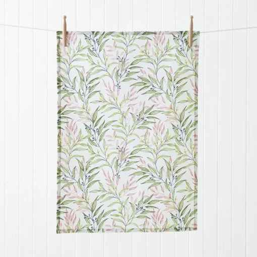 Golden Wattle Printed Tea Towel