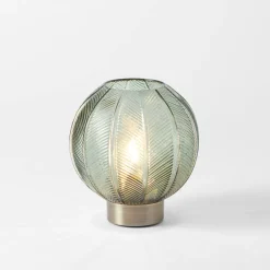 Greta Led Glass Lamp - Green