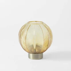Greta Led Glass Lamp - Ochre