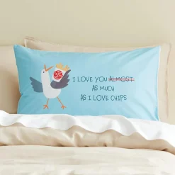Gull Loves Chips Standard Pillowcase
