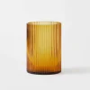 Harley Medium Glass Ribbed Vase