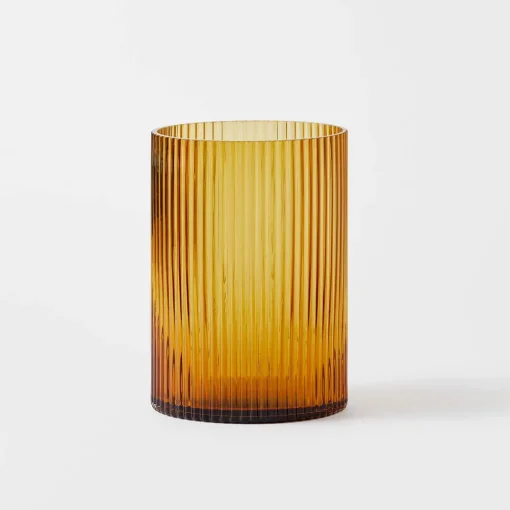 Harley Medium Glass Ribbed Vase