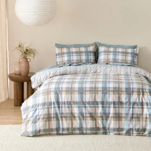 Hebden Reversible Flannelette Quilt Cover Set