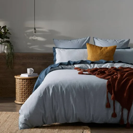 Hendry Quilt Cover - Charcoal