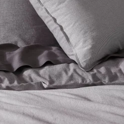 Hendry Quilt Cover - Charcoal