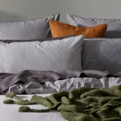 Hendry Quilt Cover - Charcoal