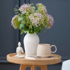 Hydrangea in Paper Mache Pot