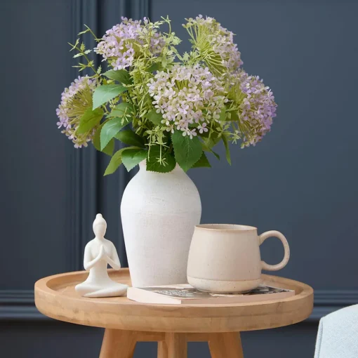 Hydrangea in Paper Mache Pot