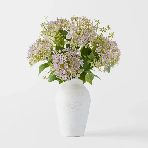 Hydrangea in Paper Mache Pot