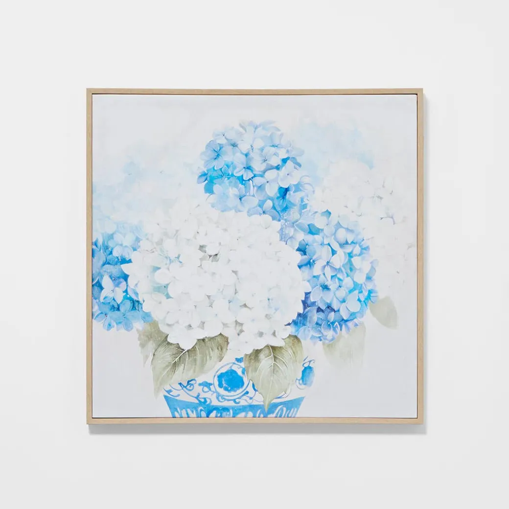 Hydrangeas Framed Canvas