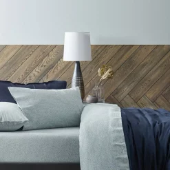Ikura Flannelette Sheet Set - Smoke Blue