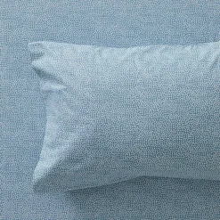 Ikura Flannelette Sheet Set - Smoke Blue