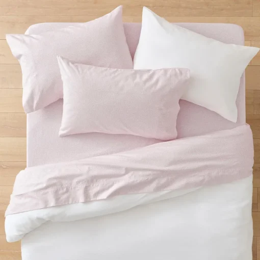 Ikura Flannelette Sheet Set - Smoke Blue