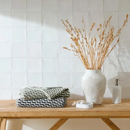 Jasper Towels - Black/White