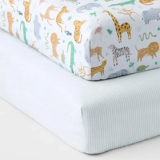 Jungle Friends Fitted Cot Sheet