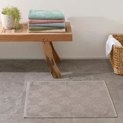 Kinsley Bath Mat - Steel Blue