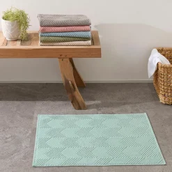 Kinsley Bath Mat - Steel Blue