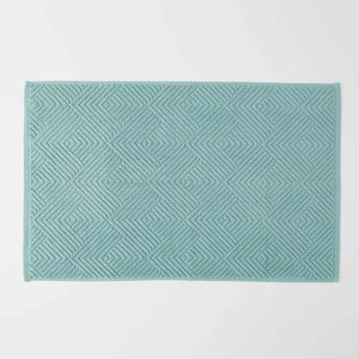 Kinsley Bath Mat - Steel Blue