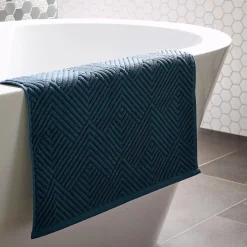 Kinsley Bath Mat - Steel Blue