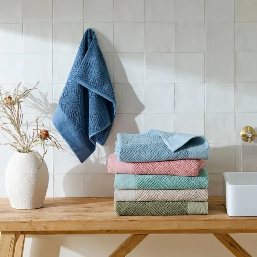 Kinsley Towel - Steel Blue