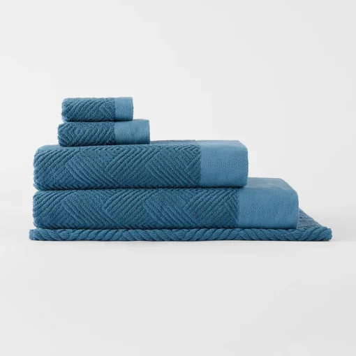Kinsley Towel - Steel Blue