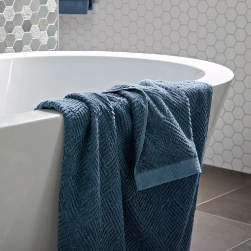 Kinsley Towel - Steel Blue