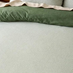 Levi Reversible Brushed Cotton Quilt Cover - Oat