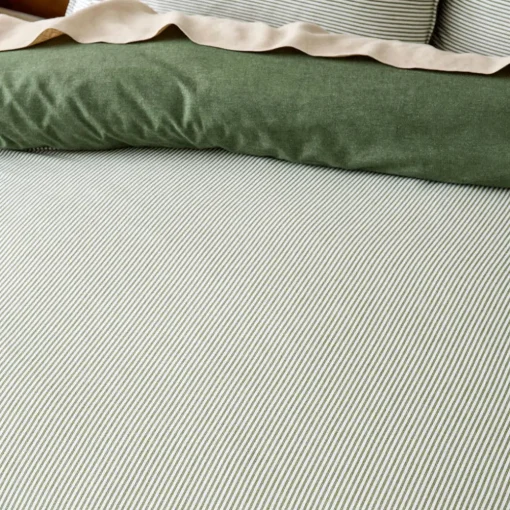 Levi Reversible Brushed Cotton Quilt Cover - Oat