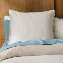 Levi Reversible Brushed Cotton Quilt Cover - Oat