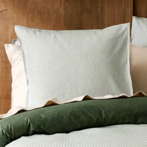 Levi Reversible Brushed Cotton Quilt Cover - Oat